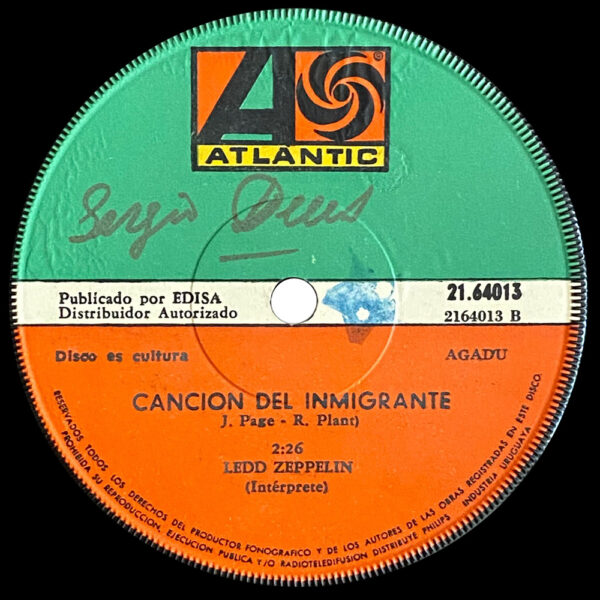 Single <br>Uruguay (21.64013) <br>Gallows Pole / Immigrant Song (Promo #1) - Image 4