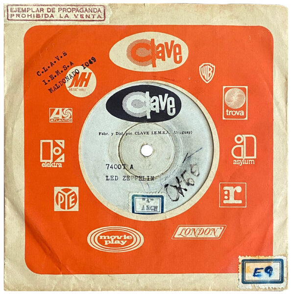 Single <br>Uruguay (74007) <br>The Crunge / D'yer Mak'er (Test Pressing #1)