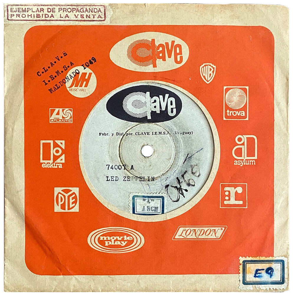 Single <br>Uruguay (74007) <br>The Crunge / D'yer Mak'er (Test Pressing #1)