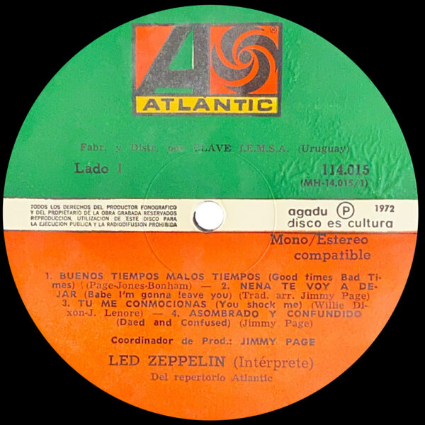 LP <br>Led Zeppelin <br>Uruguay (114.015) - Image 3