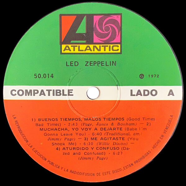 LP <br>Led Zeppelin <br>Venezuela (50.014) - Image 3
