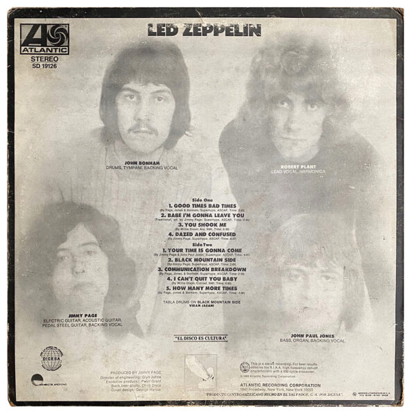 LP <br>Led Zeppelin <br>El Salvador (CA-1221) #1 - Image 2