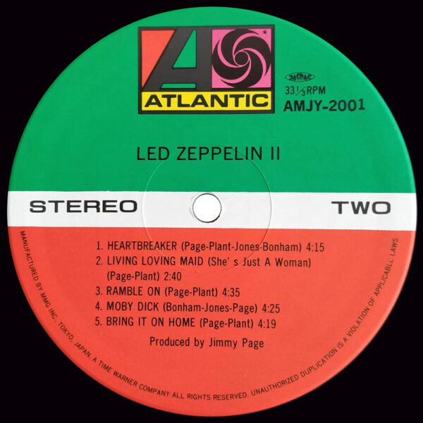 LP <br>Led Zeppelin II <br>Japan (AMJY-2001) - Image 4