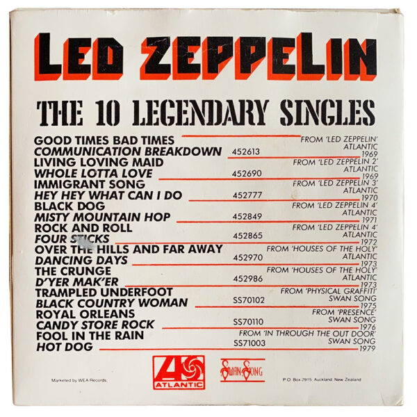 Single <br>New Zealand (Various) <br>The 10 Legendary Singles (Promo) - Image 2