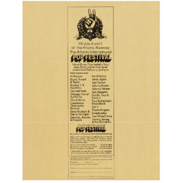 Concert Advertisement <br>1969.07.05 <br>Atlanta, GA (Mailer)