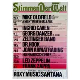 Concert Advertisement <br>1980.07.05 <br>Munich, DE (Poster)