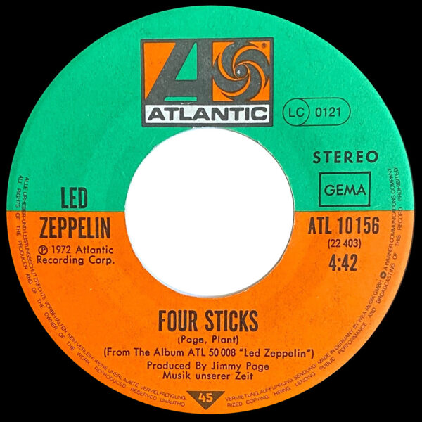 Single <br>Germany (ATL 10156) <br>Rock and Roll / Four Sticks (#7) - Image 5