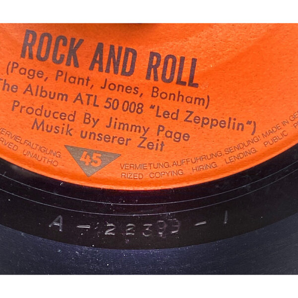 Single <br>Germany (ATL 10156) <br>Rock and Roll / Four Sticks (#7) - Image 3
