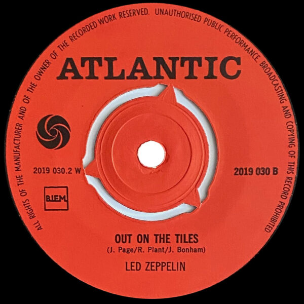 Single <br>Holland (2019 030) <br>Bron-Y-Aur Stomp / Out On The Tiles (#1) - Image 4
