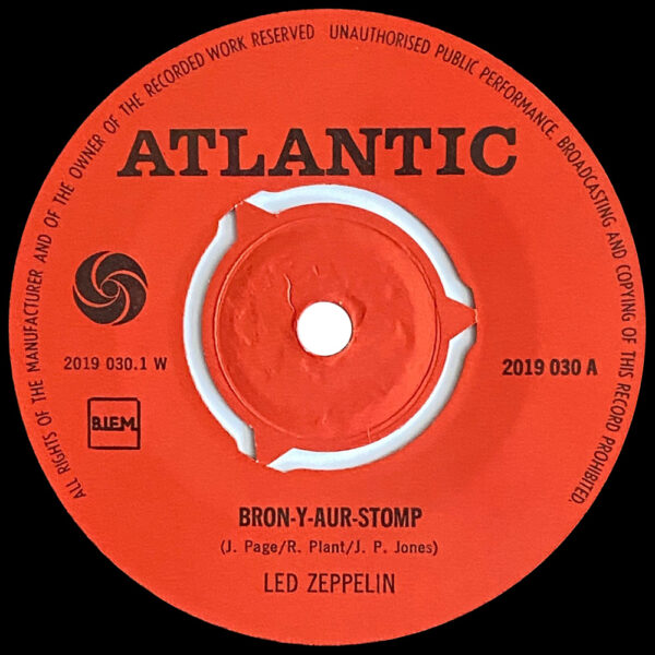 Single <br>Holland (2019 030) <br>Bron-Y-Aur Stomp / Out On The Tiles (#2) - Image 3