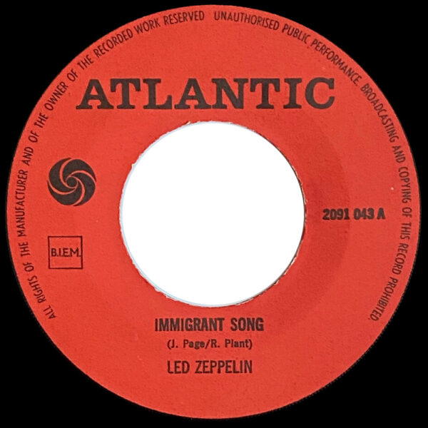 Single <br>Holland (2091 043) <br>Immigrant Song / Hey, Hey What Can I Do (#5) - Image 3