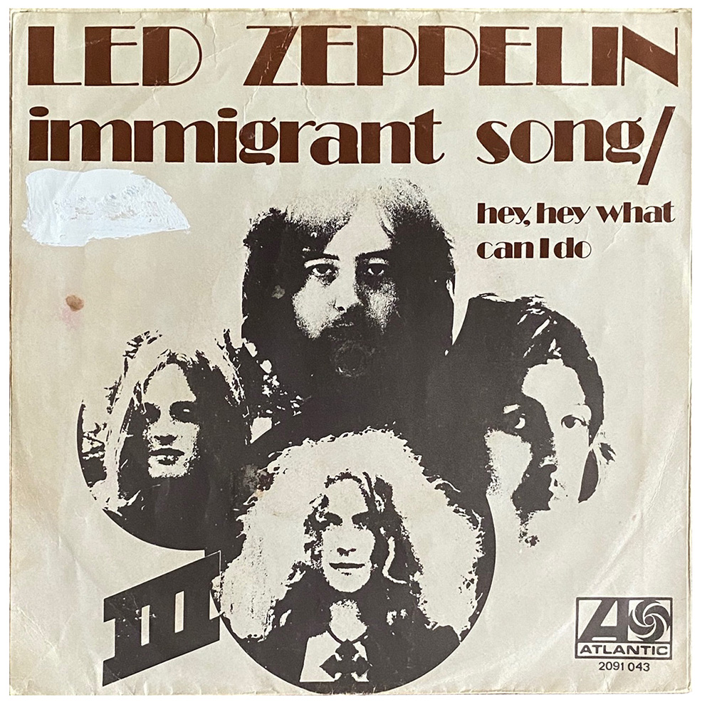 Single <br>Holland (2091 043) <br>Immigrant Song / Hey, Hey What Can I Do (#4) - Image 2