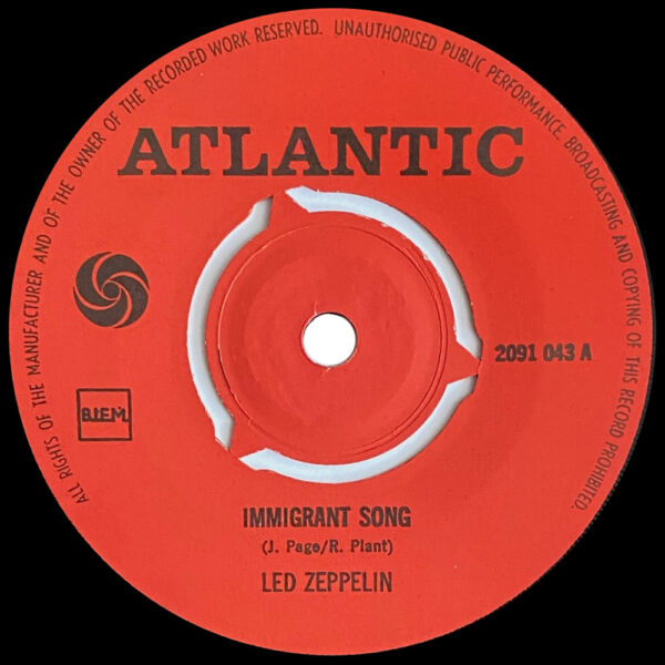 Single <br>Holland (2091 043) <br>Immigrant Song / Hey, Hey What Can I Do (#2) - Image 3