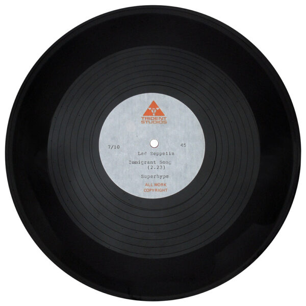 Single <br>United Kingdom (N/A) <br>Immigrant Song, 10" (Acetate) - Image 2