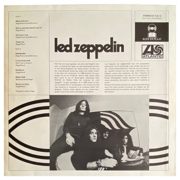 LP <br>Led Zeppelin II <br>Holland (D 115/2) - Image 2