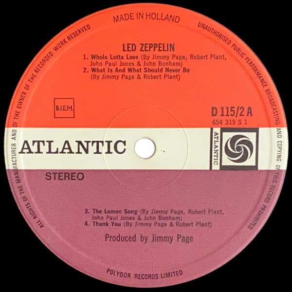 LP <br>Led Zeppelin II <br>Holland (D 115/2) - Image 4