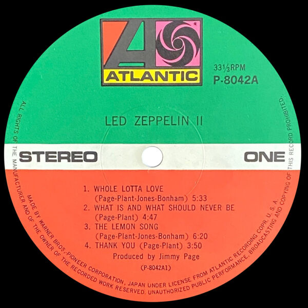 LP <br>Led Zeppelin II <br>Japan (P–8042A) #3 - Image 3