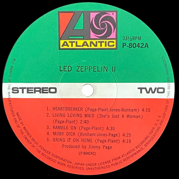 LP <br>Led Zeppelin II <br>Japan (P–8042A) #3 - Image 4