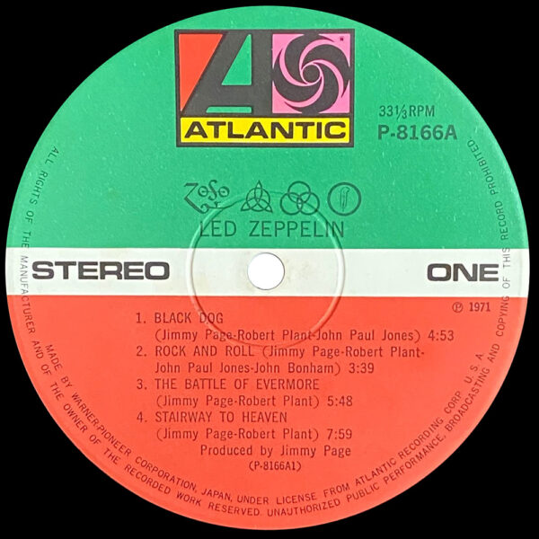LP <br>Led Zeppelin IV <br>Japan (P-8166A) #2 - Image 4