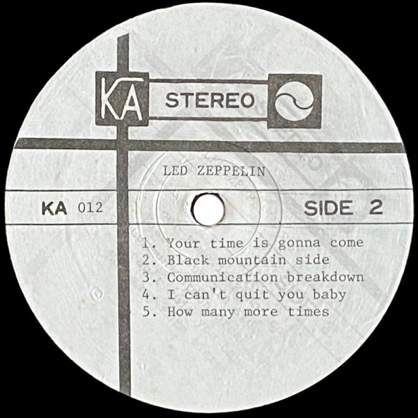 LP <br>Led Zeppelin <br>South Korea (KA 012) - Image 4