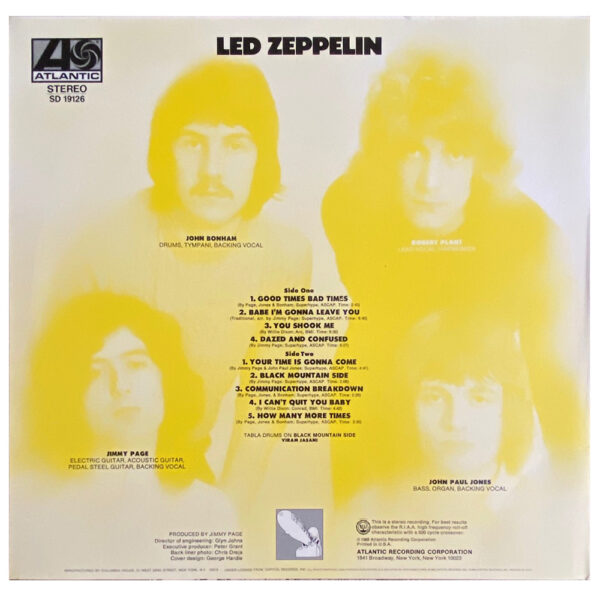 LP <br>Led Zeppelin <br>USA, Columbia House (SD 19126 CRC) - Image 2