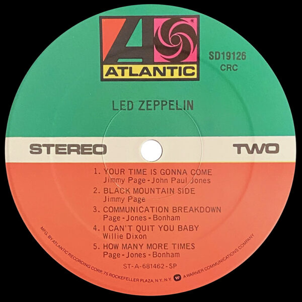 LP <br>Led Zeppelin <br>USA, Columbia House (SD 19126 CRC) - Image 4