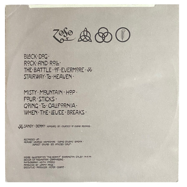 LP <br>Led Zeppelin IV <br>Yugoslavia (ATL 50008) - Image 6