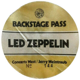 Concert Pass <br>1975 <br>Concerts West, Yellow