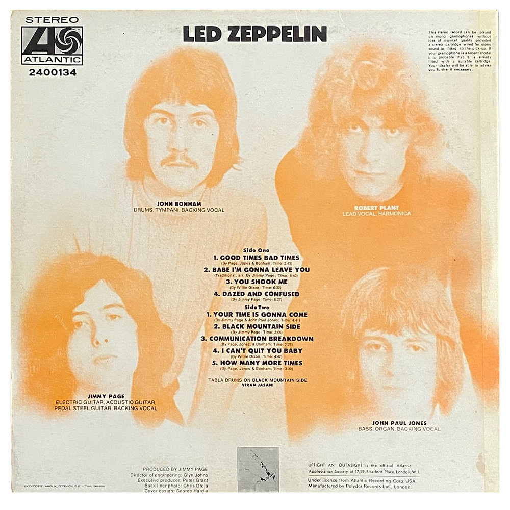 LP <br>Led Zeppelin <br>Greece (2400 134) #1 - Image 2