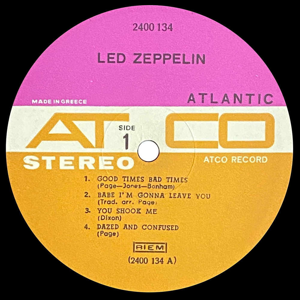 LP <br>Led Zeppelin <br>Greece (2400 134) #1 - Image 3