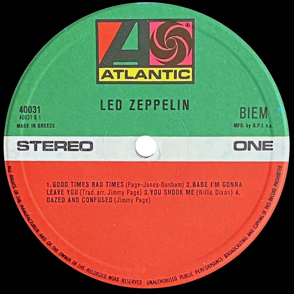 LP <br>Led Zeppelin <br>Greece (40031) #2 - Image 3