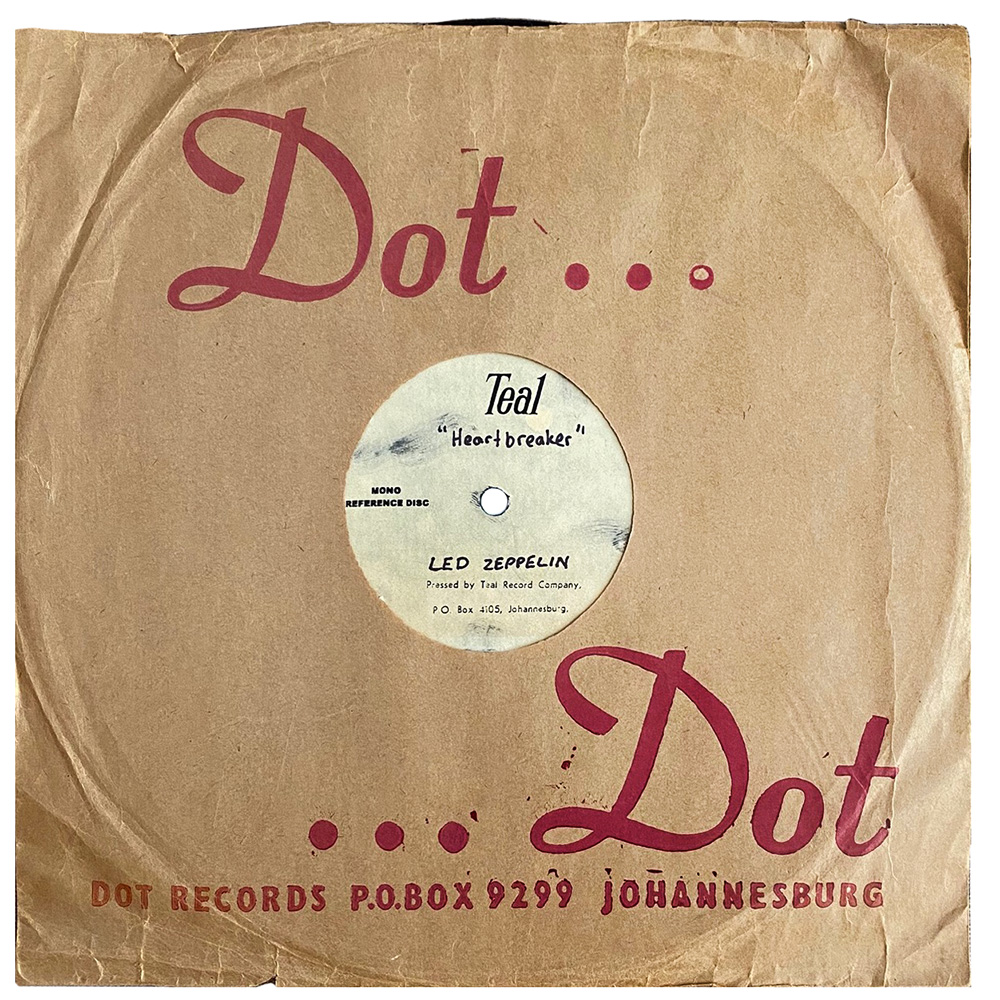 Single <br>South Africa (N/A) <br>Heartbreaker, 10" (Acetate)