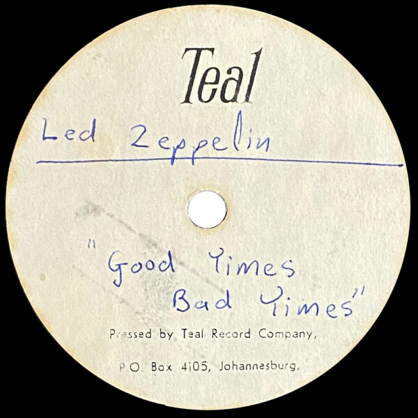 Single <br>South Africa (N/A) <br>Good Times Bad Times (Acetate) - Image 2