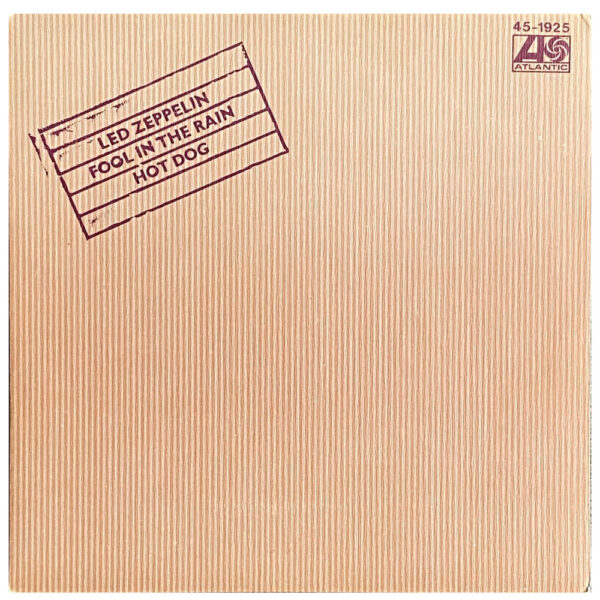 Single <br>Spain (SS45-1925) <br>Fool In The Rain / Hot Dog (#2)