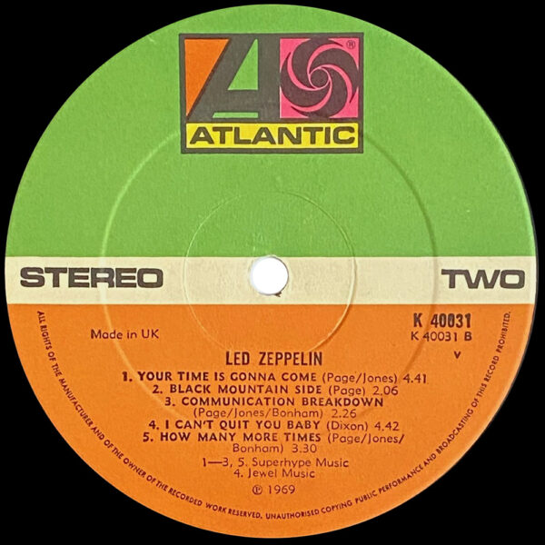 LP <br>Led Zeppelin <br>UK (K 40031) #10 - Image 4