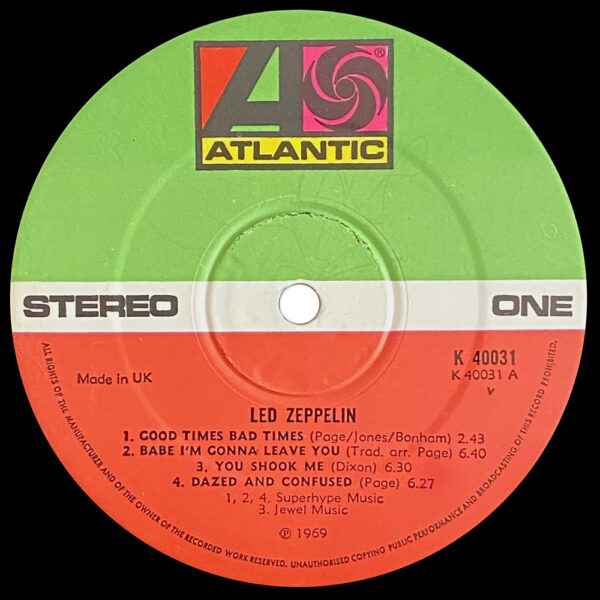 LP <br>Led Zeppelin <br>UK (K 40031)  #9 v2 - Image 4