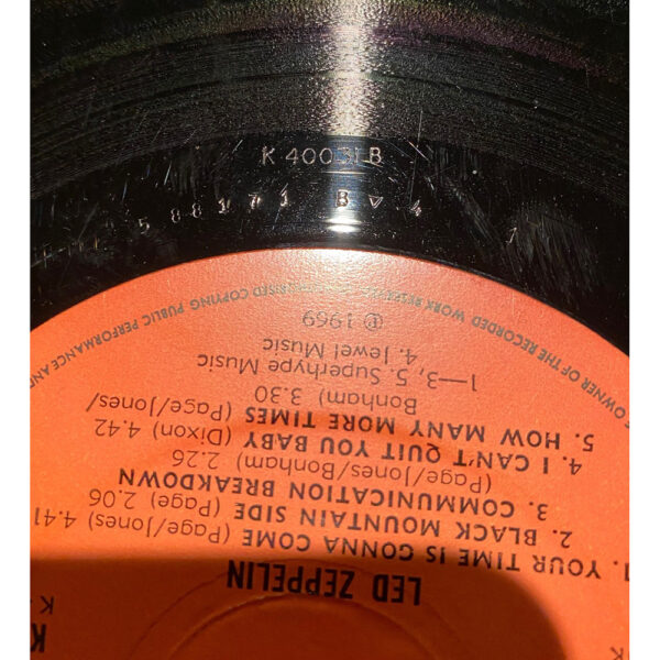 LP <br>Led Zeppelin <br>UK (K 40031)  #9 v2 - Image 3