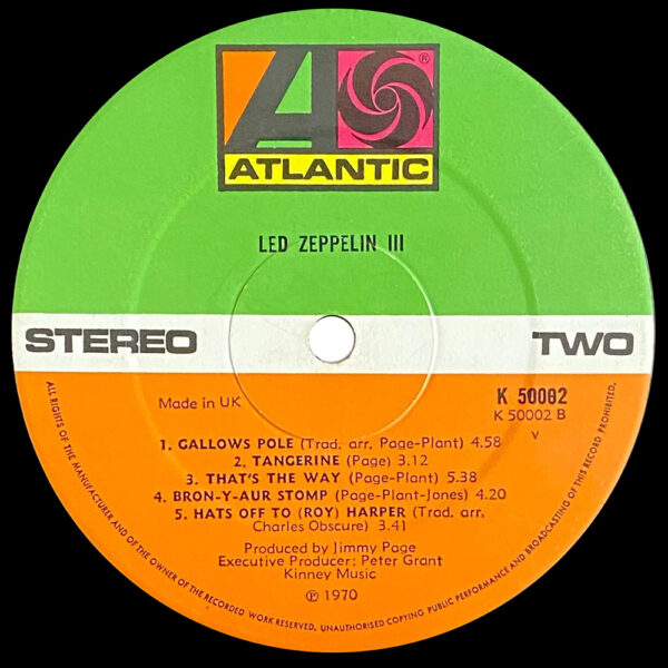LP <br>Led Zeppelin III <br>UK (588198) - Image 4