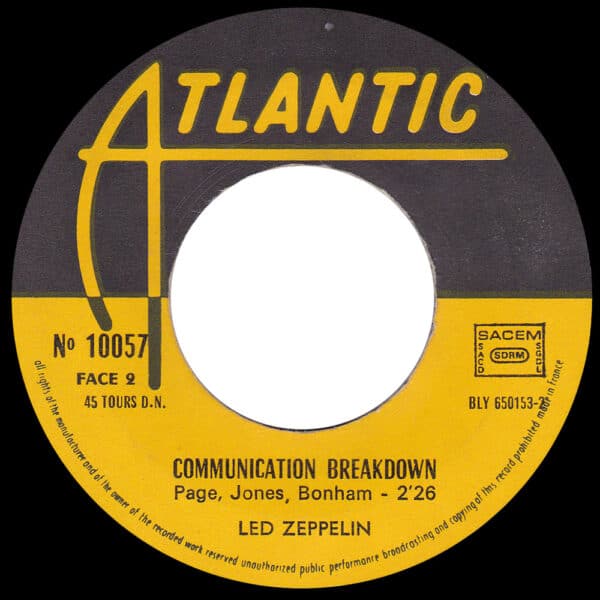 Single <br>France (10057) <br>Good Times Bad Times / Communication Breakdown (#2) - Image 4