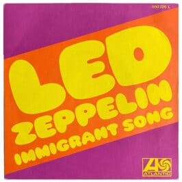 Single <br>France (650226L) <br>Immigrant Song / Hey, Hey What Can I Do (#4)