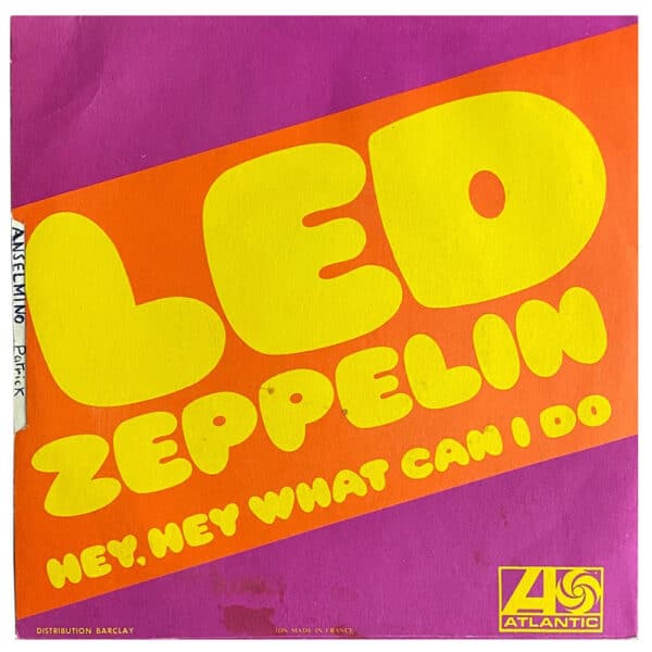 Single <br>France (650226L) <br>Immigrant Song / Hey, Hey What Can I Do (#4) - Image 2