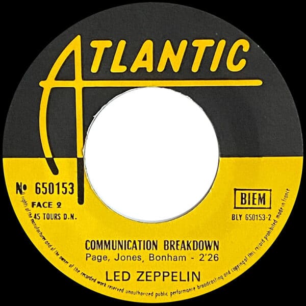 Single <br>France (650153) <br>Good Times Bad Times / Communication Breakdown (#1) - Image 4