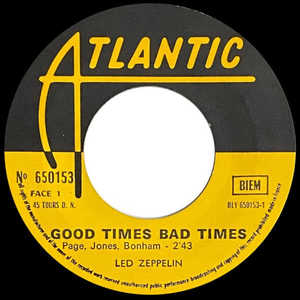 Single <br>France (650153) <br>Good Times Bad Times / Communication Breakdown (#2) - Image 3