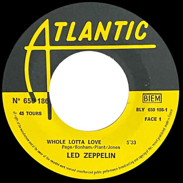 Single <br>France (650186) <br>Whole Lotta Love / Living Loving Maid (#3) - Image 3