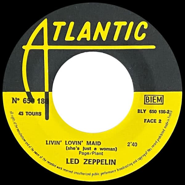 Single <br>France (650186) <br>Whole Lotta Love / Living Loving Maid (#3) - Image 4