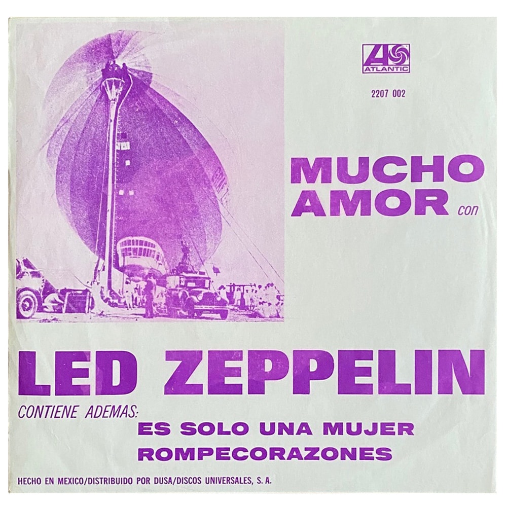 Single <br>Mexico (2207 002) <br>Whole Lotta Love / Living Loving Maid / Heartbreaker (#3) - Image 2