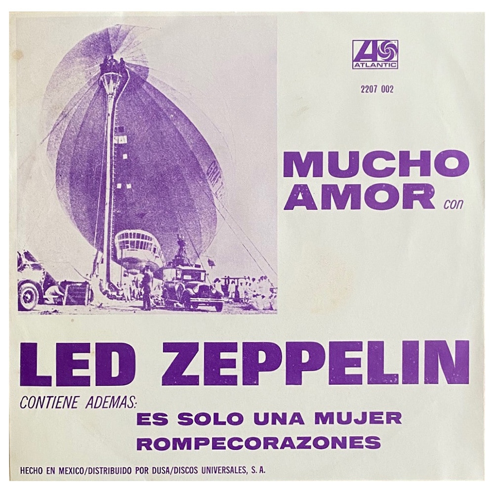 Single <br>Mexico (2207 002) <br>Whole Lotta Love / Living Loving Maid / Heartbreaker (Promo #1) - Image 2