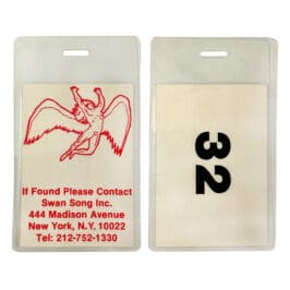 Luggage Tag (1980) <br>Swan Song, #32 (US)