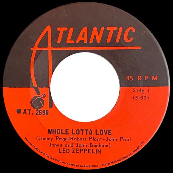 Single <br>Canada (AT. 2690) <br>Whole Lotta Love / Living Loving Maid (#6) - Image 2