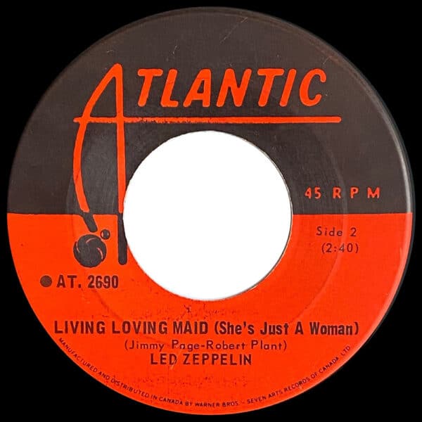 Single <br>Canada (AT. 2690) <br>Whole Lotta Love / Living Loving Maid (#6) - Image 3